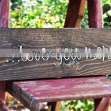 Hot Sell Home Decoration Wooden Heart Sign