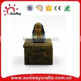 Wholesale Custom Hot Sale Resin Egypt Pharaoh Jewelry Box Souvenir for Sale thumbnail-1