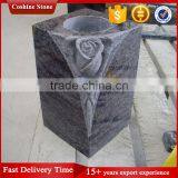 Cheap Small Flower Granite Vase With Rose Carving thumbnail-1