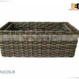 Rectangle PE Rattan Plastic Flower Pot thumbnail-1