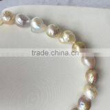 12mm Colorful Freshwater Baroque Pearl Necklace thumbnail-3