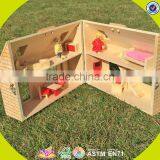 Wholesale Fashion Wooden Girls Doll House Popular Wooden Girls Doll House W06A122 thumbnail-4