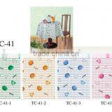 2016 Designed Printed PVC Table Cover Cloth With Falannel Back thumbnail-1