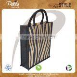 PP Laminated Jute Three Bottle Wine Bag With Padded Rope Handle thumbnail-2