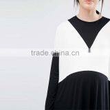 2016 Autumn Women Colour Block Design Maternity Maxi Dress HSD9705 thumbnail-4