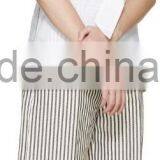 2016 Lady Fashionable Cheap White Belted Sleeveless Blouse thumbnail-4