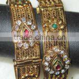 Cuff Bracelet Polki BANGLE Pair thumbnail-1