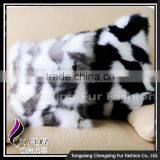 CX-D-33 Fashion Cheap Sofa Pillow Decorative Genuine Fox Fur Custom Cushion Cover thumbnail-4