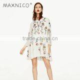 Maxnegio Latest Embroidery Plus Size Flower Girl Cute Casual Dress thumbnail-1