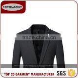 Wholesale Customized European Business Suit 1 Button Charcoal Men Suits thumbnail-4