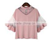 Zm50290b Hot Sale Europe Lady Blouse Summer Loose Women Blouses and Tops thumbnail-3