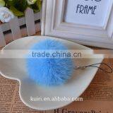 New Promotional Fox & Rabbit Fur Ball Fur Pom Poms Keychain thumbnail-4