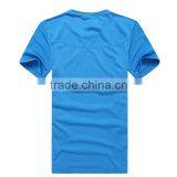 Blue White Short Sleeve Blank T-shirt Custom T Shirt Printing Silk Screen thumbnail-5