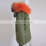 Myfur Customized Rainbow Colored Fox Fur Lined Parkas In Top Quality thumbnail-4