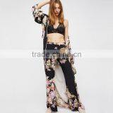 New Pattern Floral Flare Pants Alli Baba Com Ladies Bohemian Clothes thumbnail-4