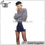 2017 OEM Spring Elegant Velvet Micro Mini Skirt With Zipper thumbnail-1