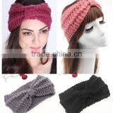 2014 Wholesale Chunky Knotted Winter Crochet Headbands thumbnail-1