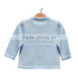 Long Sleeves Argle Pattern Round Collar Baby Cardigan Sweater thumbnail-2