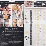 Popular Body Art Removable Waterproof Metallic Custom Temporary Tattoo Sticker thumbnail-3