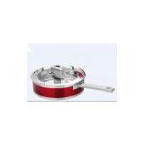stainless steel fry pan with color