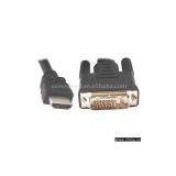 Sell HDMI 19-Pin Male to DVI 24+1 Pin Male Adapter(LG-HDMIC-005) thumbnail-1