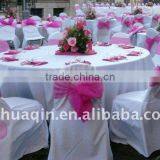 Polyester Banquet Chair Cover White Wedding Tablecloth and Table Cover