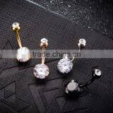 Big Fashion Crystal Magnetic Navel Button Belly Ring Display thumbnail-6