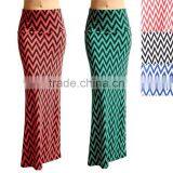 hot selling girls zig zag chevron pictures of long skirts