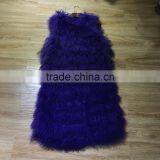 SJ087 2017 New Fashion Model Show Sheep Vest for Women thumbnail-5