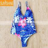 Anti-Uv Bikini Swimwear Custom Printed Swimsuit One Piece thumbnail-1