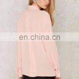Wholesale Latest Girls Blouse Designs Long Sleeve Pleated Blouse thumbnail-4