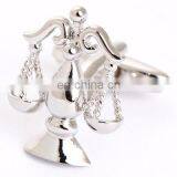 Delicate Libra Silver Cufflinks Luxury Mens Cufflinks Brand thumbnail-5