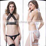 Women Lace Sexy Bikini With Halter Top and Bottom Sexy Underwear Sexy Bikini thumbnail-1