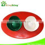 Friendly Envirenment Plastic ,EVA+ABS Double Pet Bowl(with Silica Gel Anti-skidding Placemat),3pcs/set, Dog Feeders Factory thumbnail-2