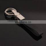 Double Ring Leather Keychain Laser Pointer Keychain thumbnail-2