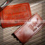 Custom Private Brand Name Logo Leather Jeans Label thumbnail-5