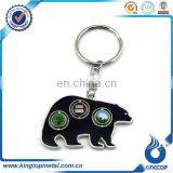 Hot Selling Metal Animal Keychain Bull Key Ring With Double Faced Enamel thumbnail-1