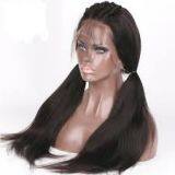 Full Lace 12 -20 Inch Natural Peruvian Real  Natural Human Hair Wigs Natural Black