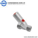 Pneumatic Mechanical Valves 45 Degree Stainless Steel Angle Seat Valve thumbnail-2