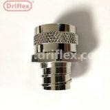 Driflex brass nickel plated straight Swivel Cable Conduit Fitting