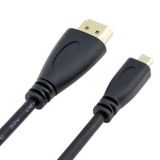 Micro HDMI to HDMI D-type HD cable with 14+1 pure copper core line for PC/tablet/camera