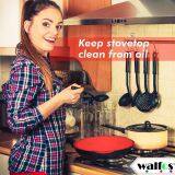 3 In 1 Kitchen Splatter Screen Silicone Oil Splatter Guard Guard Heat Insulation Cooling Mat For Frying Pan Screen Strainer thumbnail-2