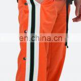 DiZNEW Navy Blue Black Orange Tearaway Track Pants For Men thumbnail-4