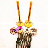 Exhaust Intake Valves Set of 12 for Audi VW 1.8T 2.7T 2.0T S4 Springs Retainers Titanium Update Racing Performance Spare Parts thumbnail-2