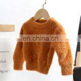 Solid Children's Winter Wear New Pullover Sweater 1-3-year-old Baby Warm Top Sweater thumbnail-3