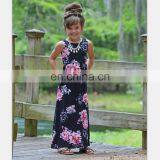 2019 Summer Mother and Child Dress The Parent-child Attire Floral Print Sleeveless Long Dress (this Link for Girls,1-8years) thumbnail-5
