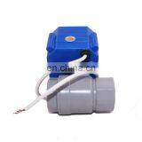 RoHS Cwx-60P 12v 24v 220v 380v Plastic Motorized Ball Valve 3 Inch for Water Treatment Machine thumbnail-3