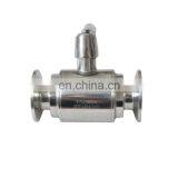DIN/SMS/3A Sanitary 2 Way Ball Valve Triclamp End With Stainless Steel Handle Forged Valve Body thumbnail-5