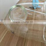 Used in Central Feeding System Good Transparency Pyrex Glass Bend Tube thumbnail-3