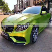 Electricity Light Lemon Green Car Vinyl Wrap Air Self-adhesive Decoration Roll Film Vehicle Auto Stickers thumbnail-1